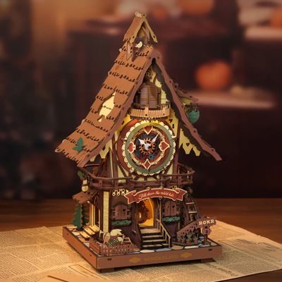 CUCKOO CLOCK DIY MECHANICAL 3D WOODEN PUZZLE