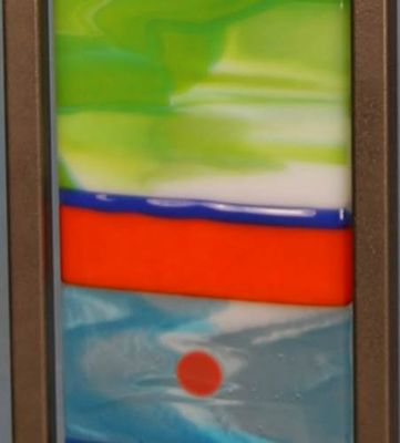 VERTICAL TOTEM SCULPTURE 4" X 30" - BEACH