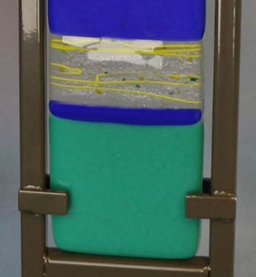 VERTICAL TOTEM SCULPTURE 3" X 27" - WATER