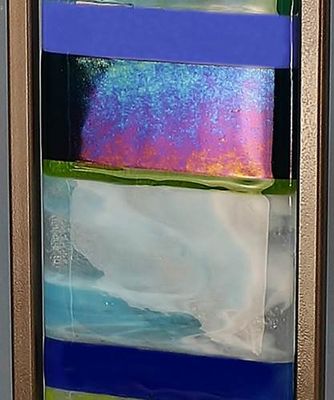 VERTICAL TOTEM SCULPTURE 5" X 34" - WATER