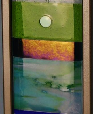VERTICAL TOTEM SCULPTURE 4" X 30" - WATER