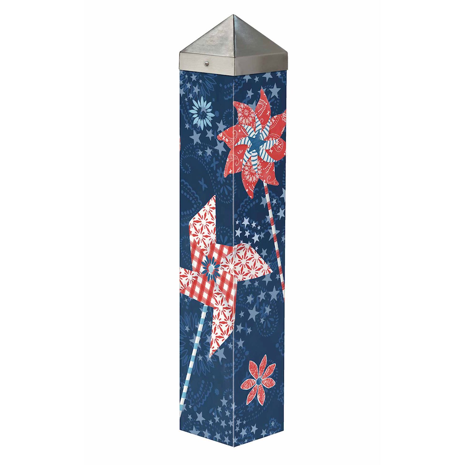 ART POLE 20&quot; - PATRIOTIC PINWHEELS