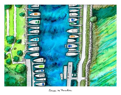 11x14 Print &quot;Escape to Paradise&quot; by Brandy Wheeler