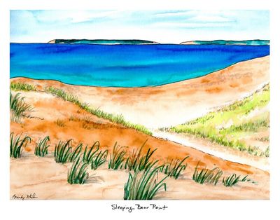 8x10 Print &quot;Sleeping Bear Point&quot; by Brandy Wheeler