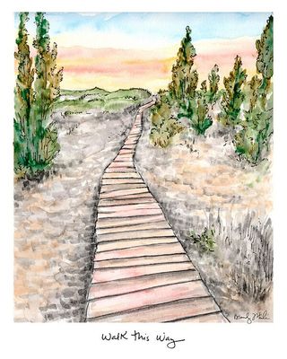 8x10 Print &quot;Walk This Way&quot; by Brandy Wheeler