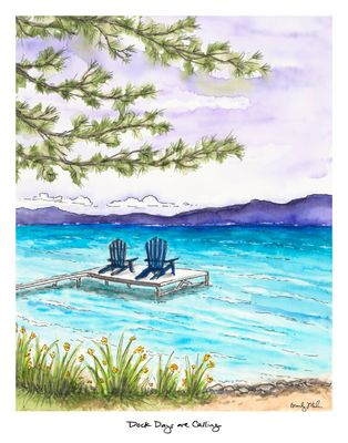 8x10 Print &quot;Dock Days are Calling&quot; by Brandy Wheeler