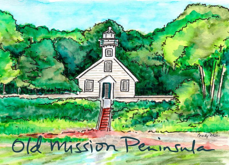 Postcard | Old Mission Peninsula Mission Point Lighthouse