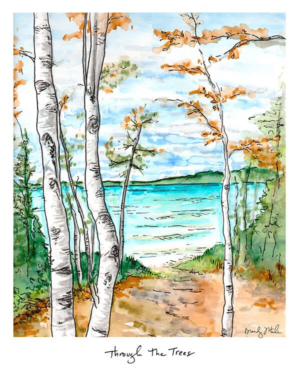 8x10 Print &quot;Through the Trees&quot; by Brandy Wheeler