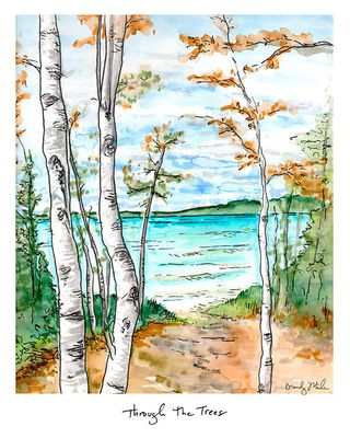 8x10 Print &quot;Through the Trees&quot; by Brandy Wheeler