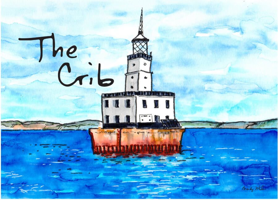 Postcard | The Crib North Manitou Shoal Lighthouse