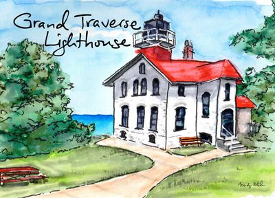 Postcard | Grand Traverse Lighthouse