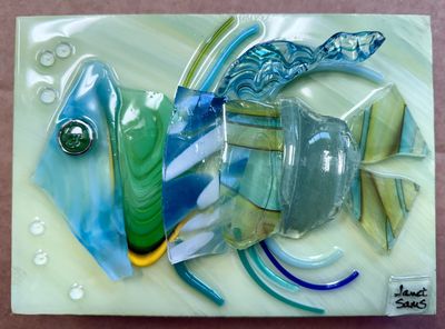 &quot;CODZILLA&quot;  SHATTERED GLASS ART | 5X7