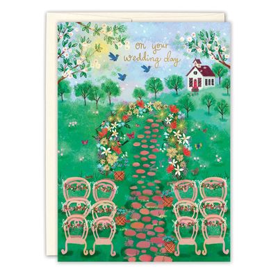 Garden Scene | Wedding Card