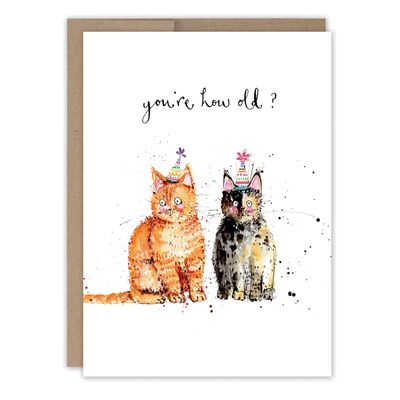 Cats You&#39;re How Old? |  Birthday Card