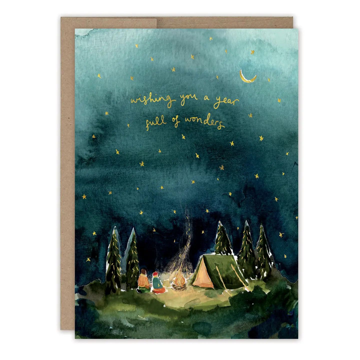 Starry Night Camping | Birthday Card