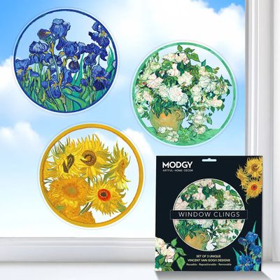 Modgy Window Cling Vincent Van Gogh Set of 3