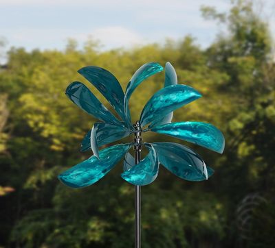 LUMINOUS MONTANA WIND SPINNER - TURQUOISE
