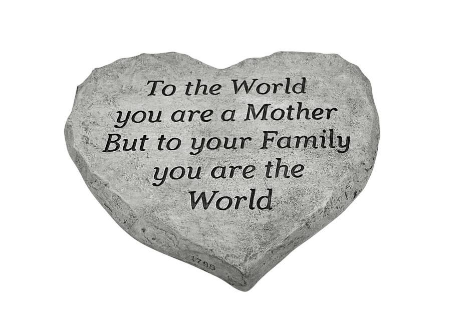 STEPPING STONE  HEART - TO THE WORLD MOTHER
