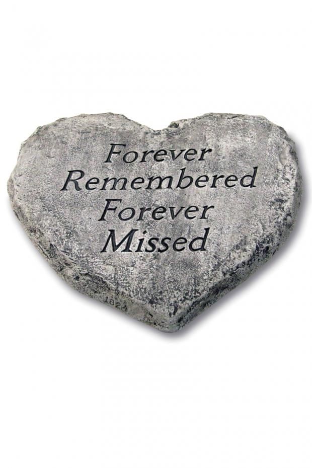 STEPPING STONE  HEART - FOREVER REMEMBERED