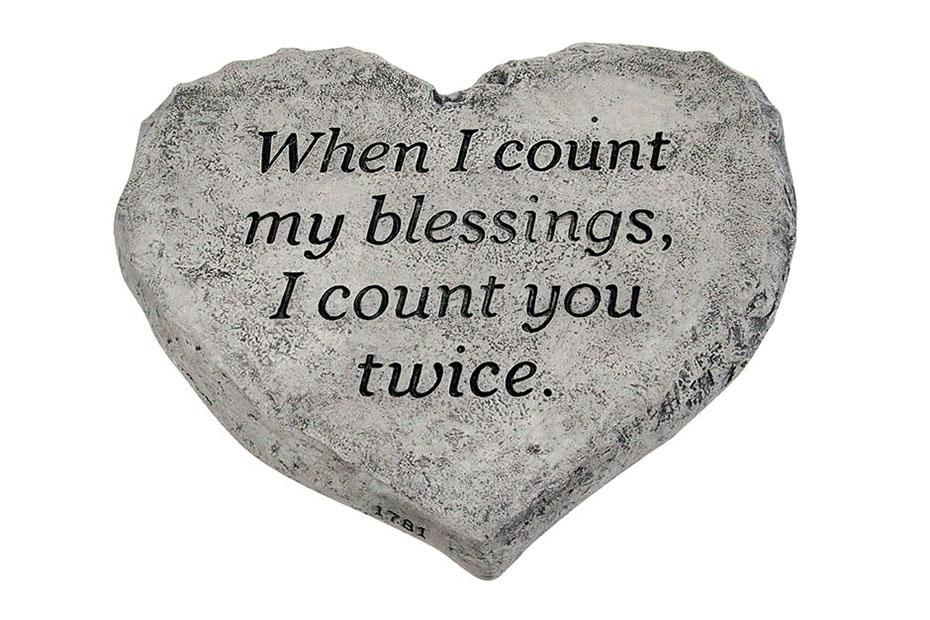 STEPPING STONE  HEART - WHEN I COUNT MY BLESSINGS