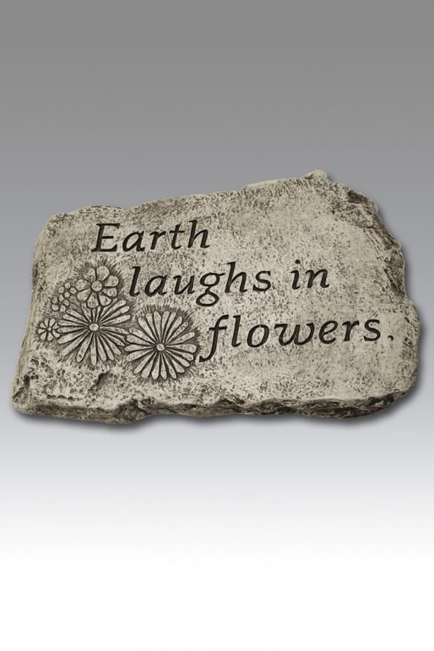 STEPPING STONE 10IN - EARTH LAUGHS IN FLOWERS