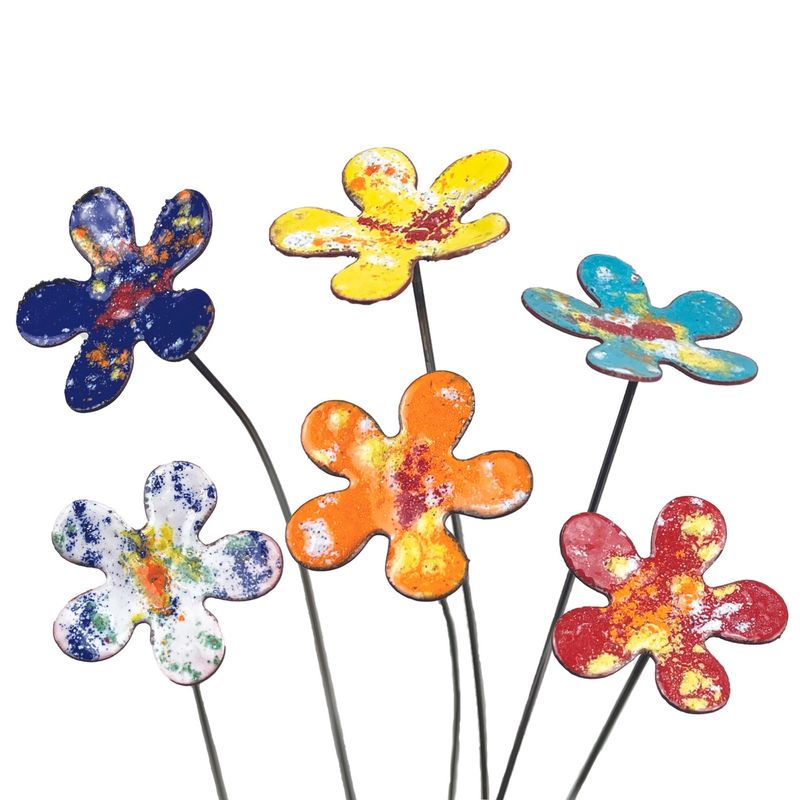 Copper Flower Small - Plant Stake