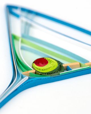 QUILLED GREETING CARD GIN MARTINI