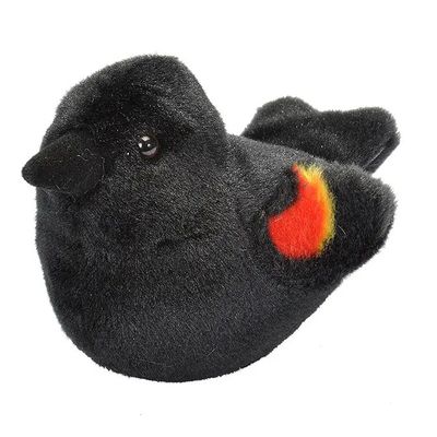 Audubon II Red-Winged Blackbird Stuffed Animal 5.5&quot;