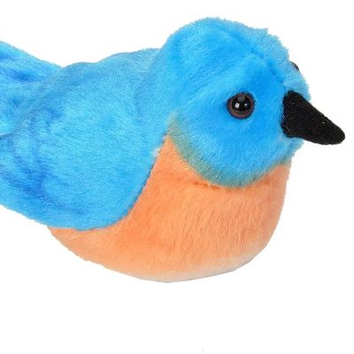 Audubon II Eastern Bluebird Stuffed Animal 5.5&quot; w Sound