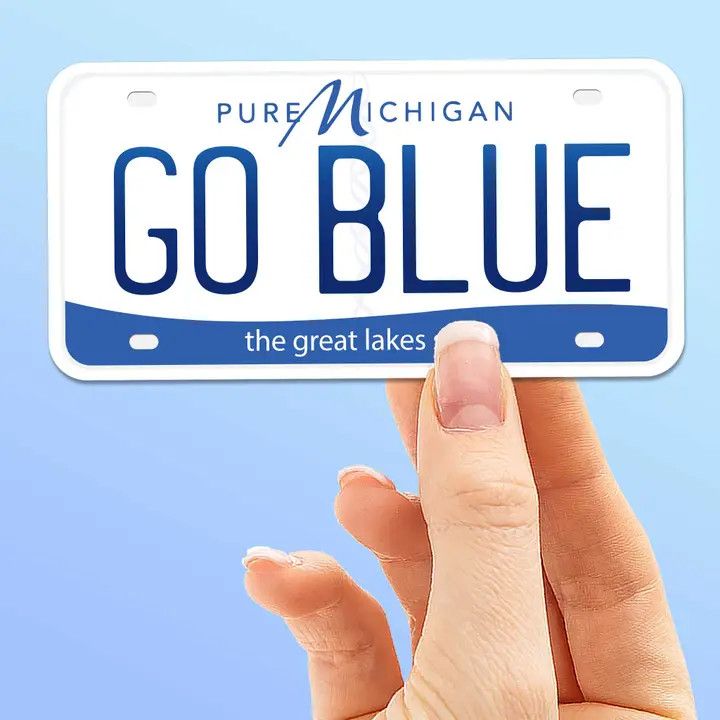 GO BLUE MICHIGAN STICKER