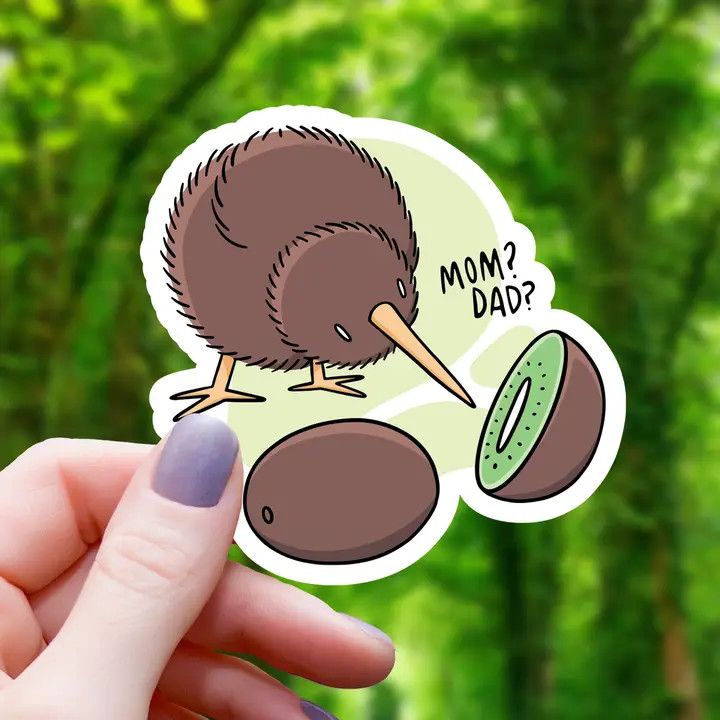 KIWI BIRD FRUIT STICKER