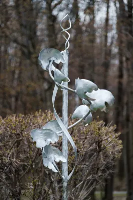 WINDSCULPTURE DOUBLE HELIX - STAINLESS STEEL &amp; ALUMINUM