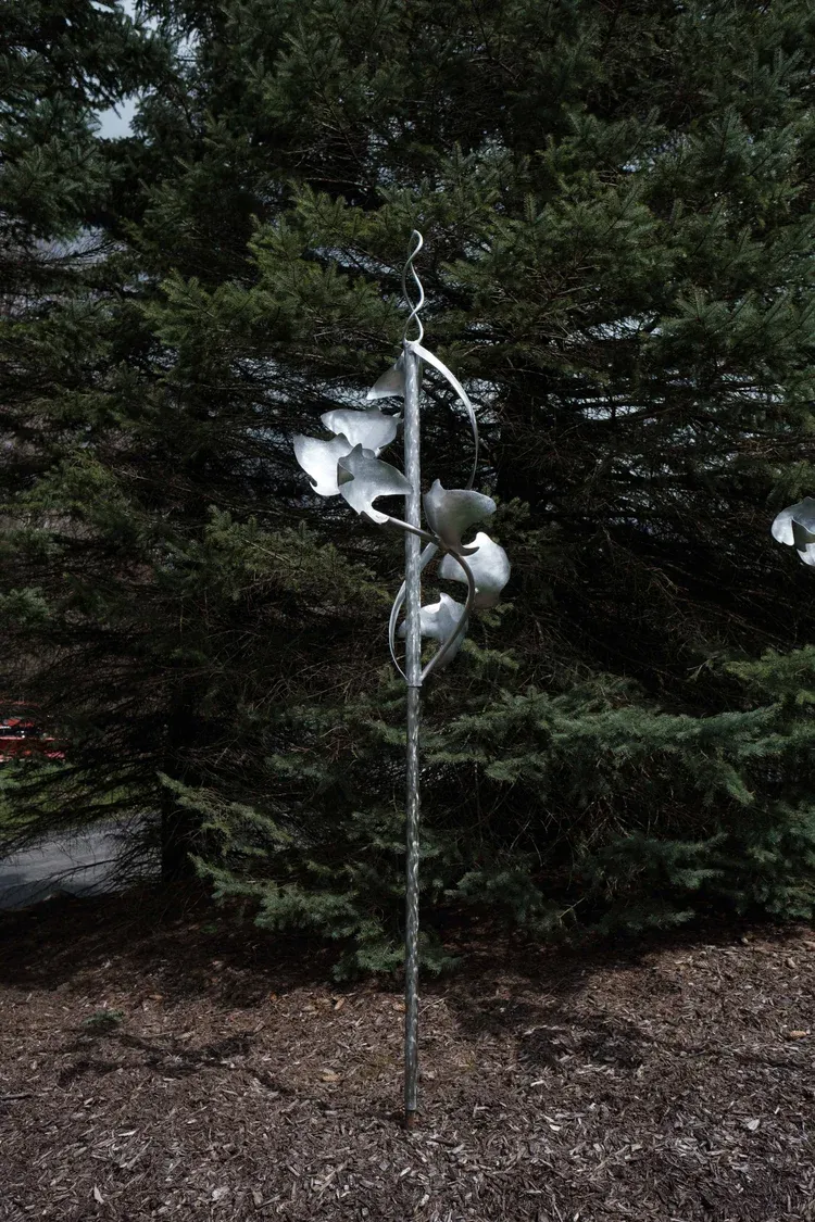 WINDSCULPTURE DOUBLE HELIX - STAINLESS STEEL &amp; ALUMINUM