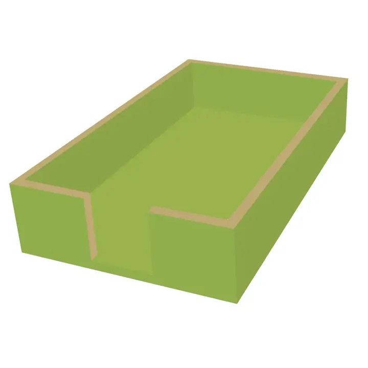 GUEST TOWEL CADDY, WOOD - MOSS