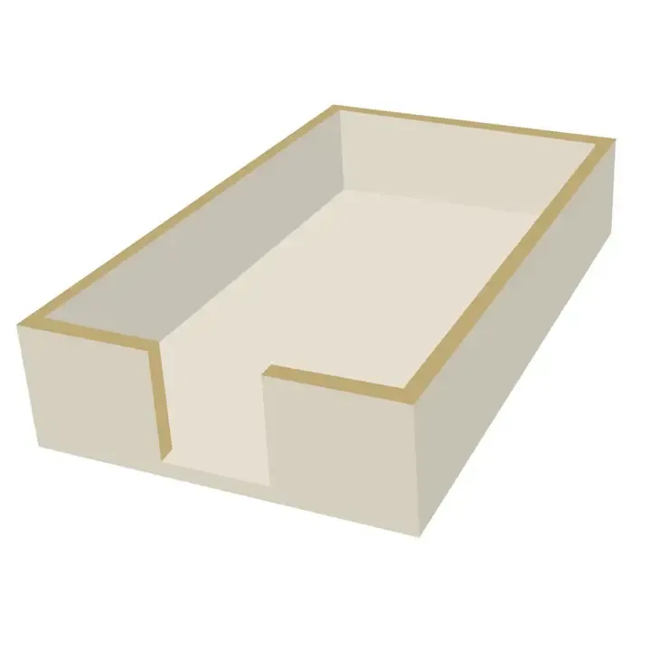 GUEST TOWEL CADDY ,  WOOD - TAUPE