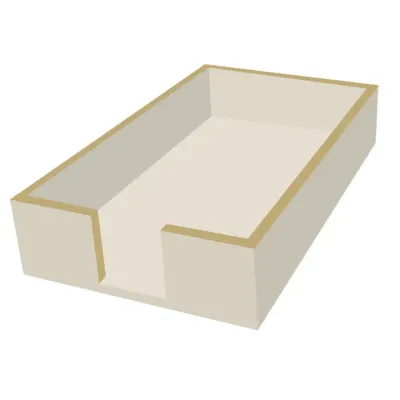 GUEST TOWEL CADDY ,  WOOD - TAUPE