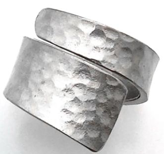 PEWTER WRAP RING - ADJUSTABLE