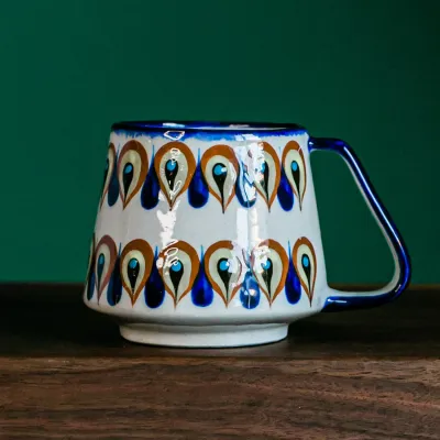 WHITE SAN ANTONIO PALOPO CERAMIC BEER MUG