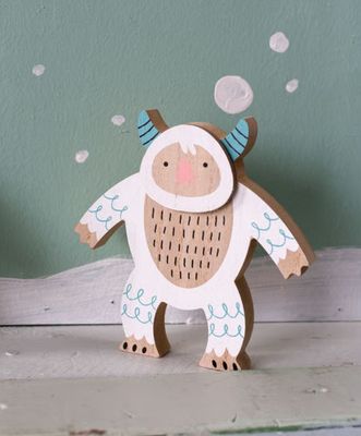 Yukon Yeti Wooden Figurine