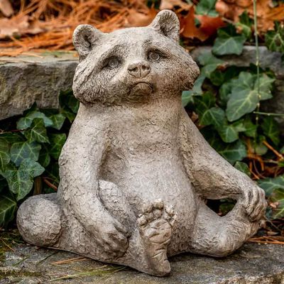 RICKY RACOON STONE STATUE