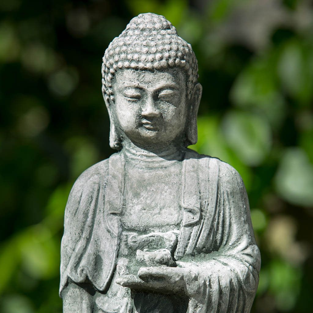 STANDING LOTUS BUDDHA IN ALPINE STONE