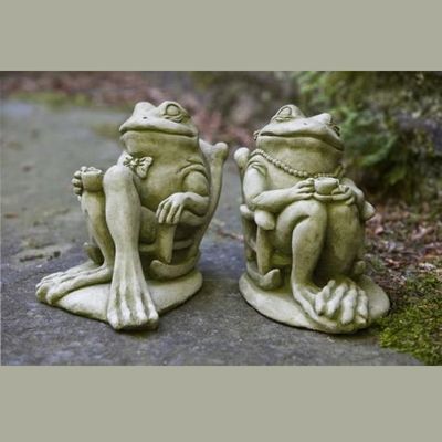 FROG TEA STONE STATUE