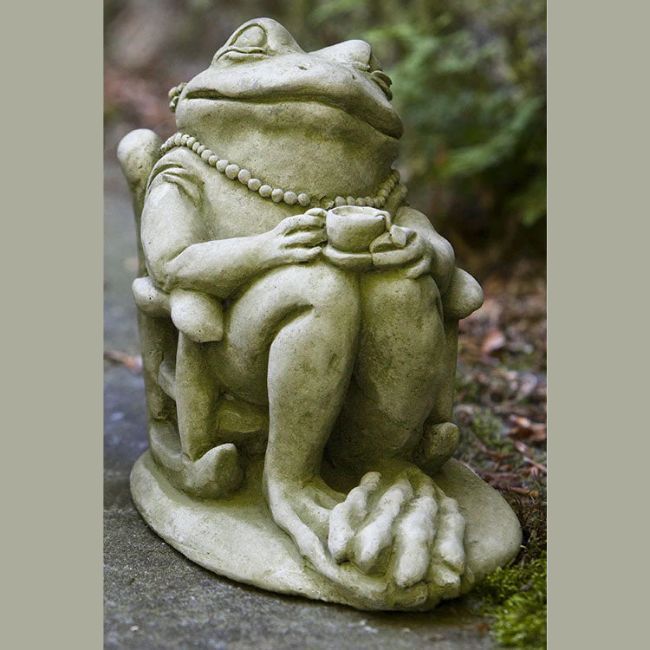FROG TEA STONE STATUE