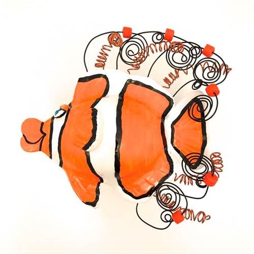 CLOWN ANEMONE FISH WALL SCULPTURE