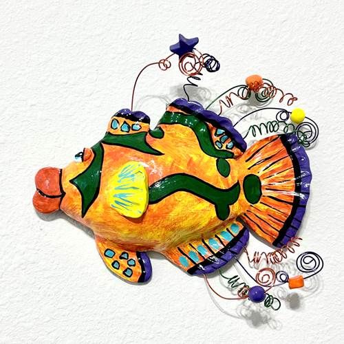 MANDARIN FISH WALL SCULPTURE