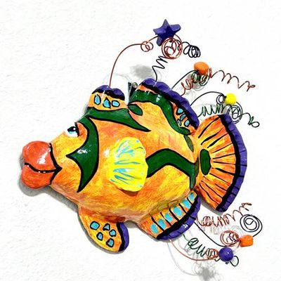 MANDARIN FISH WALL SCULPTURE