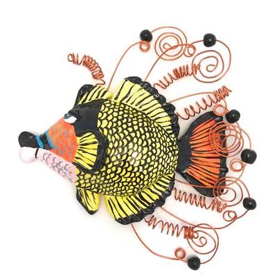 TITAN TRIGGER FISH WALL SCULPTURE