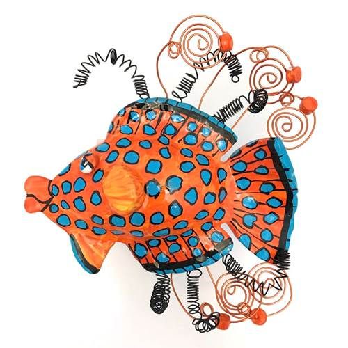 Coral Hind Grouper Wall Sculpture