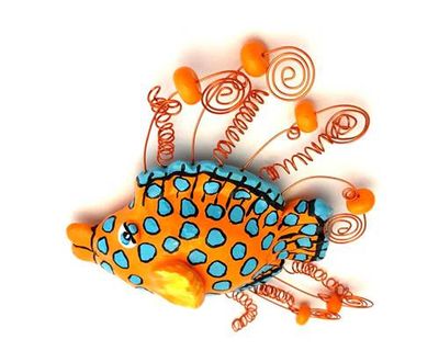 Coral Hind Grouper Wall Sculpture