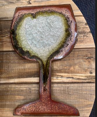 WINE GLASS TRIVET - ANCIENT COPPER GEODE FINISH